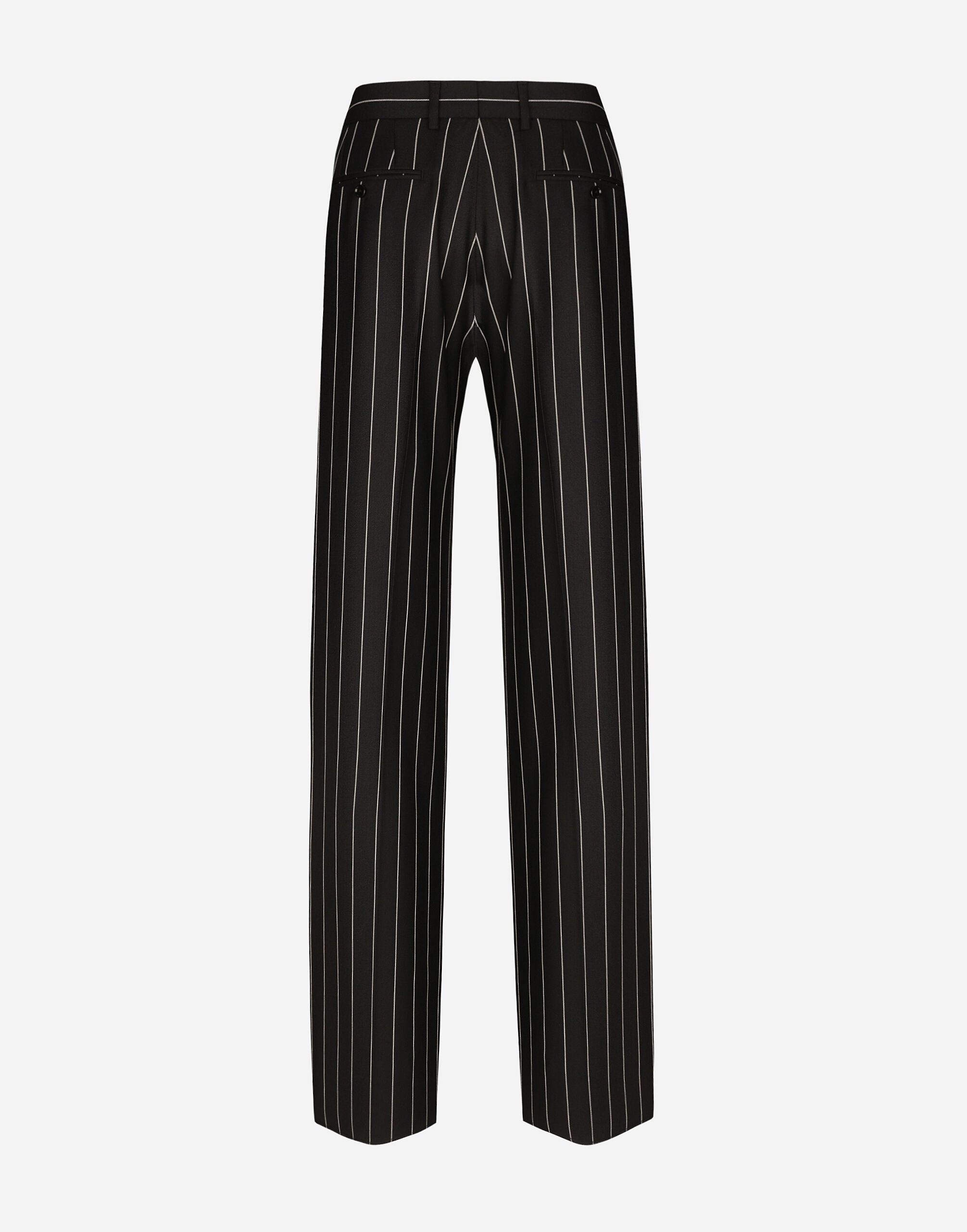 Straight-leg pinstripe pants - 2