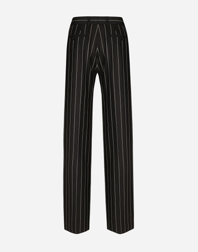 Dolce & Gabbana Straight-leg pinstripe pants outlook
