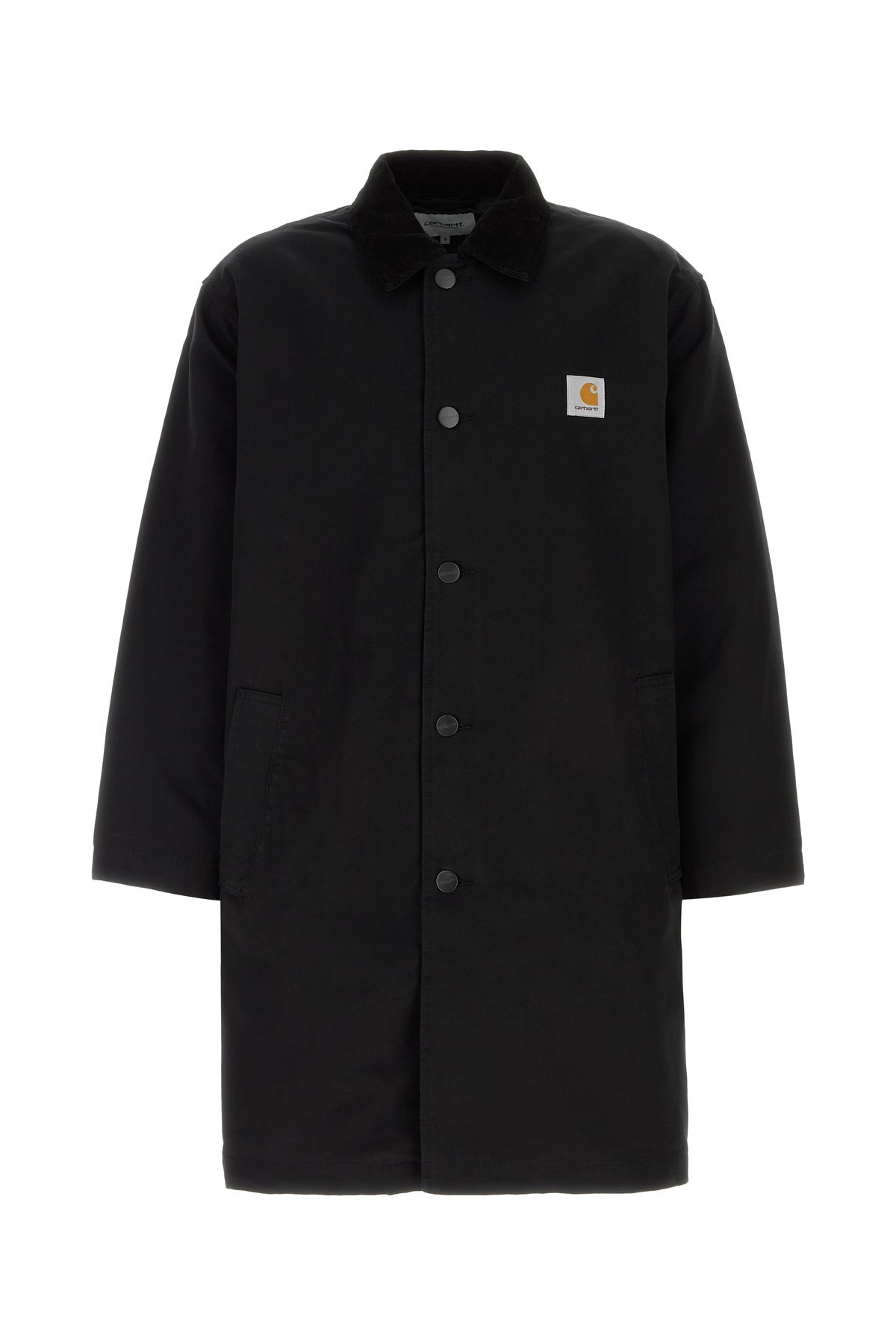 Black canvas Webster Coat - 1