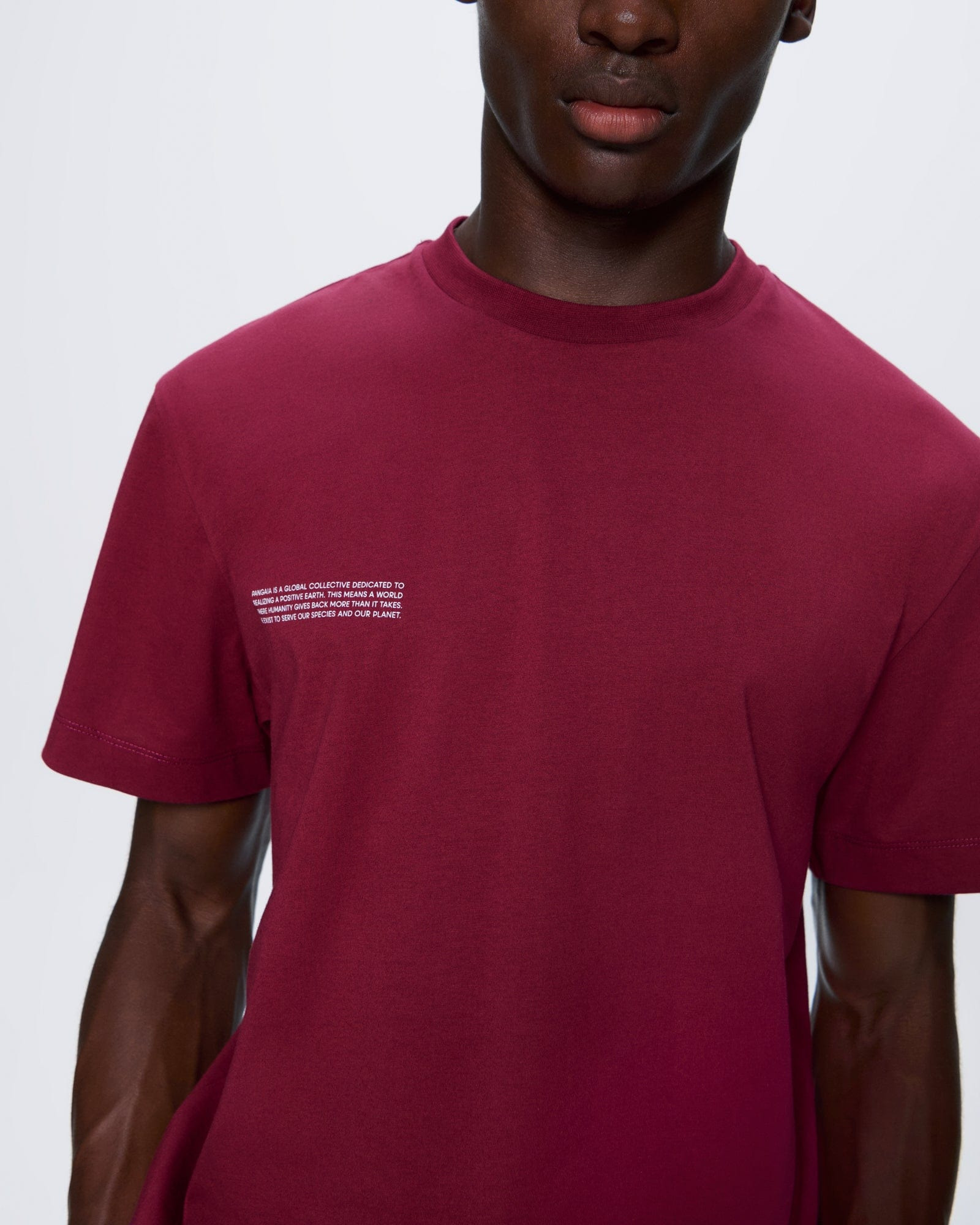Mens 365 Midweight T-Shirt - Milkyway Maroon - 4