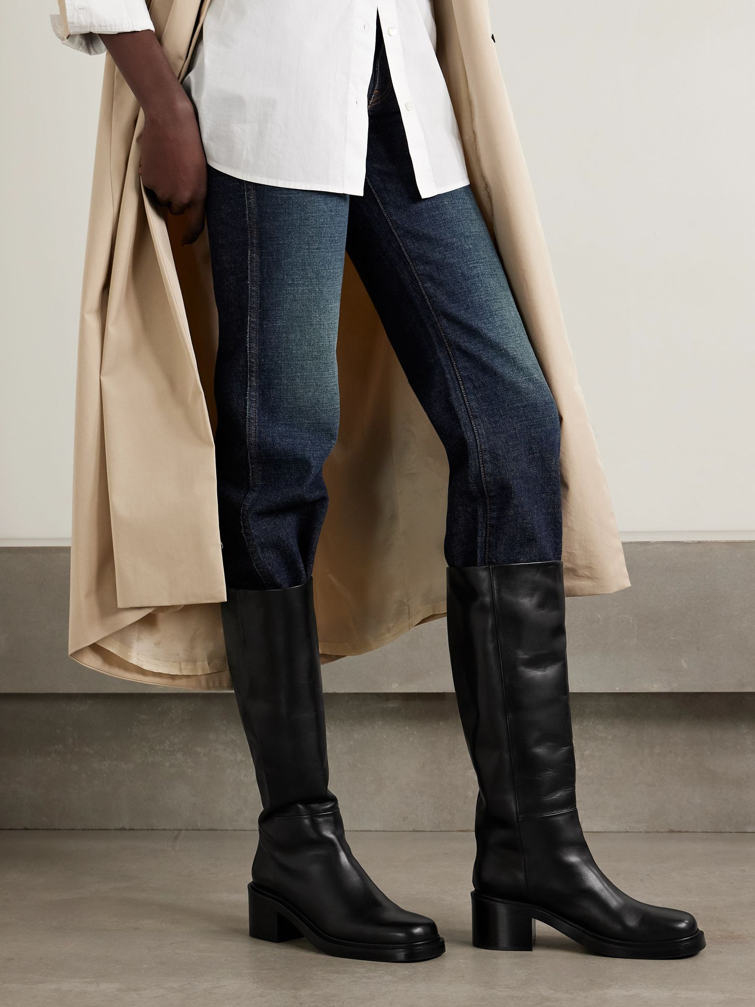 Taito leather knee boots Black - 2