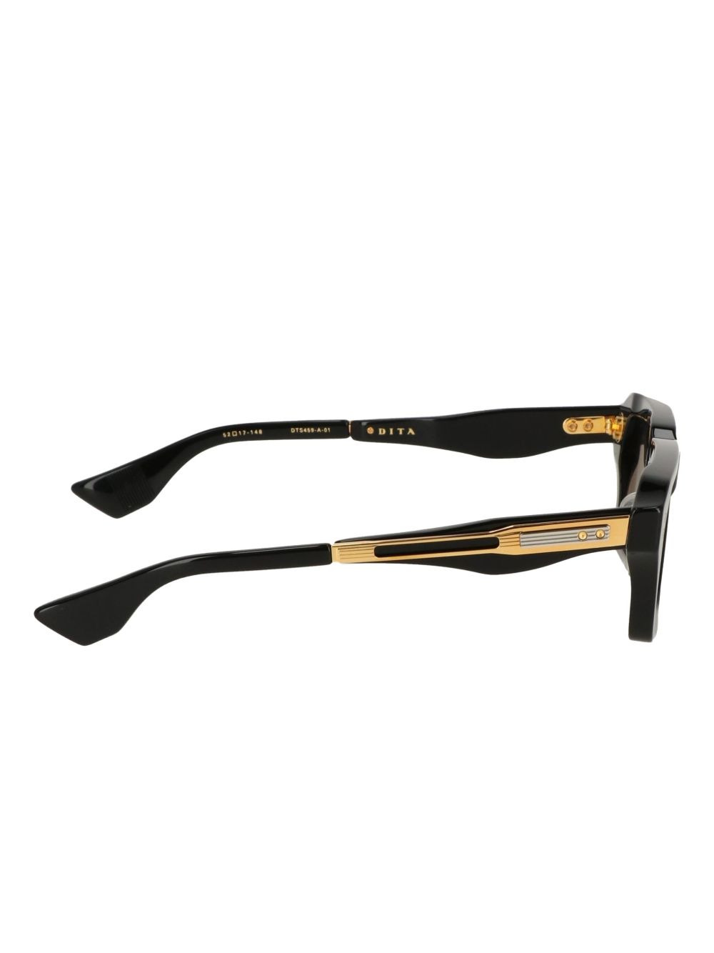 gold-detail square sunglasses - 3
