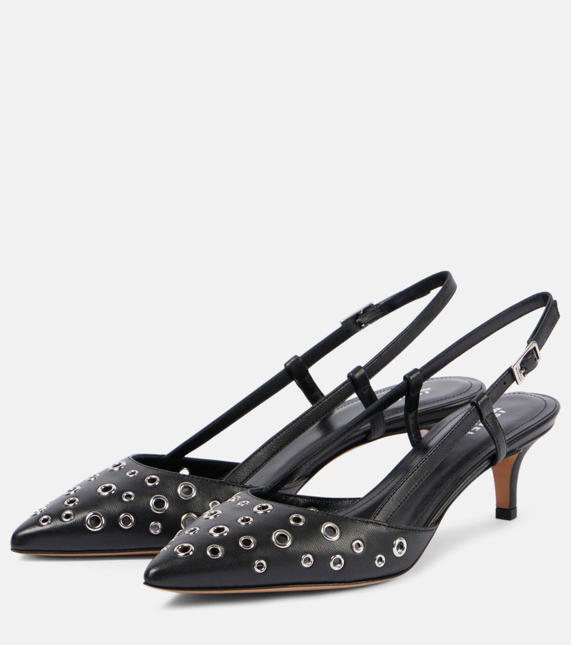 Pilia 50mm leather pumps 5