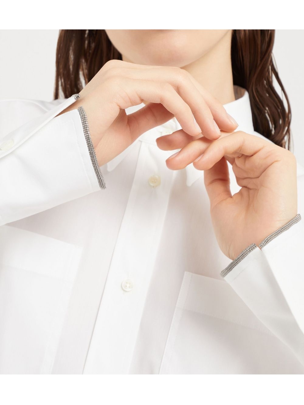 Monili-trim shirt - 5