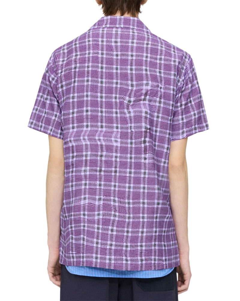 Theory Theory Wrinkle Check Silk-Blend Shirt outlook