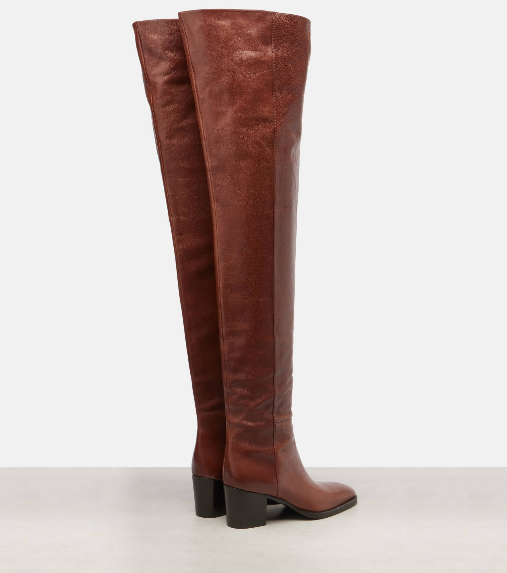 Odeon leather over-the-knee boots - 2