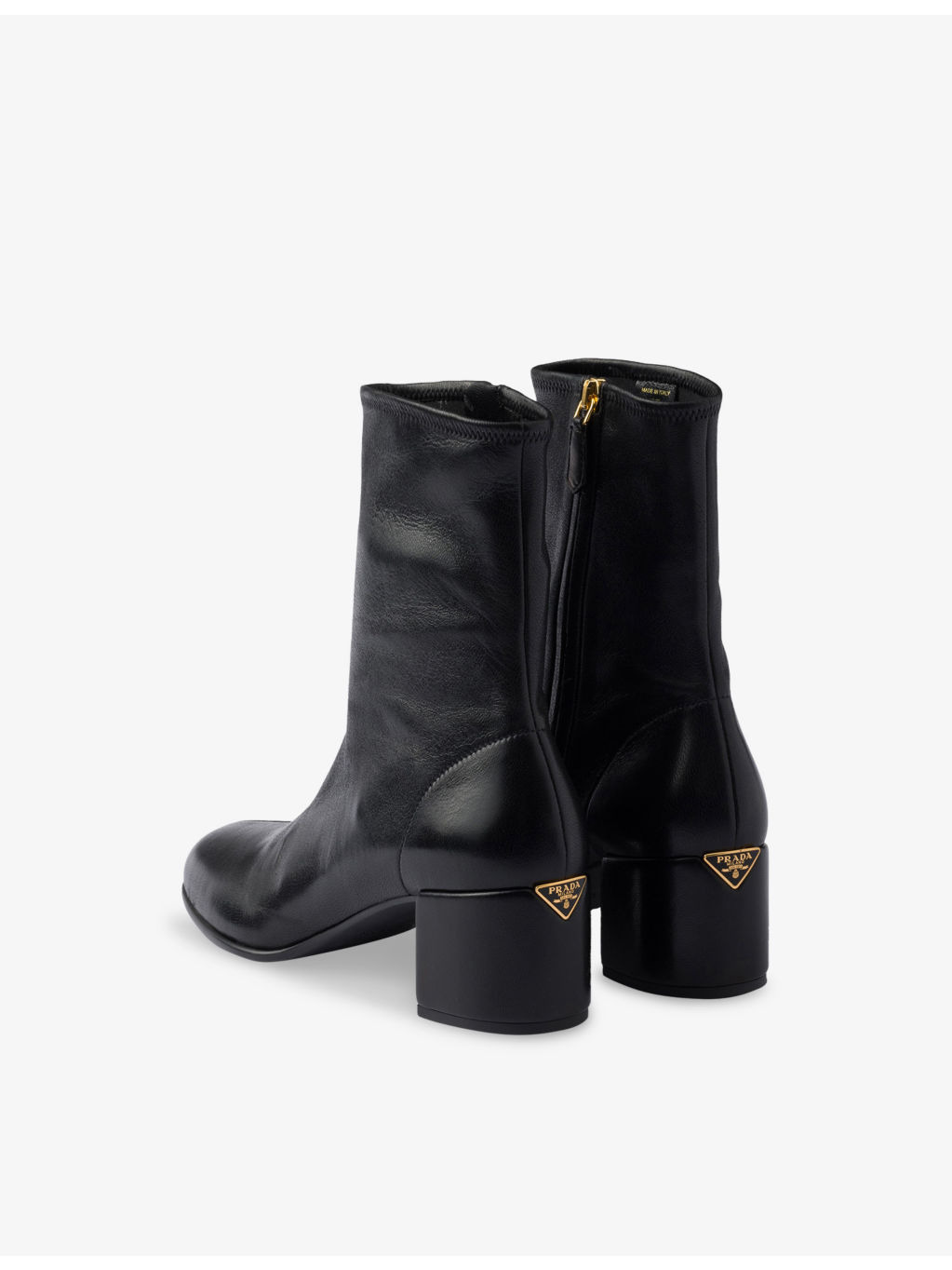 Stretch Nappa Leather Ankle Boots - 4