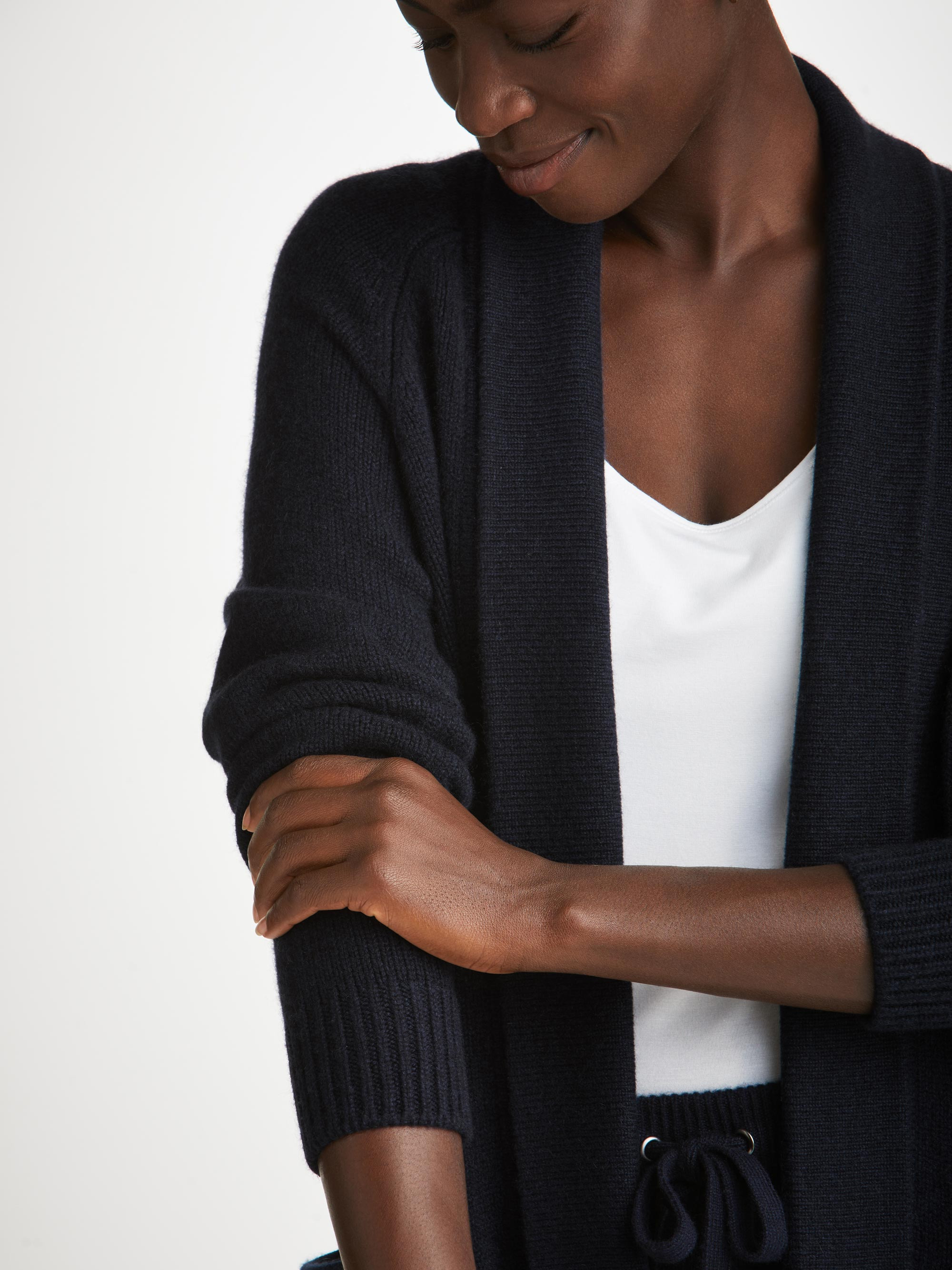 Women's Cardigan Nina Cashmere Navy - 5