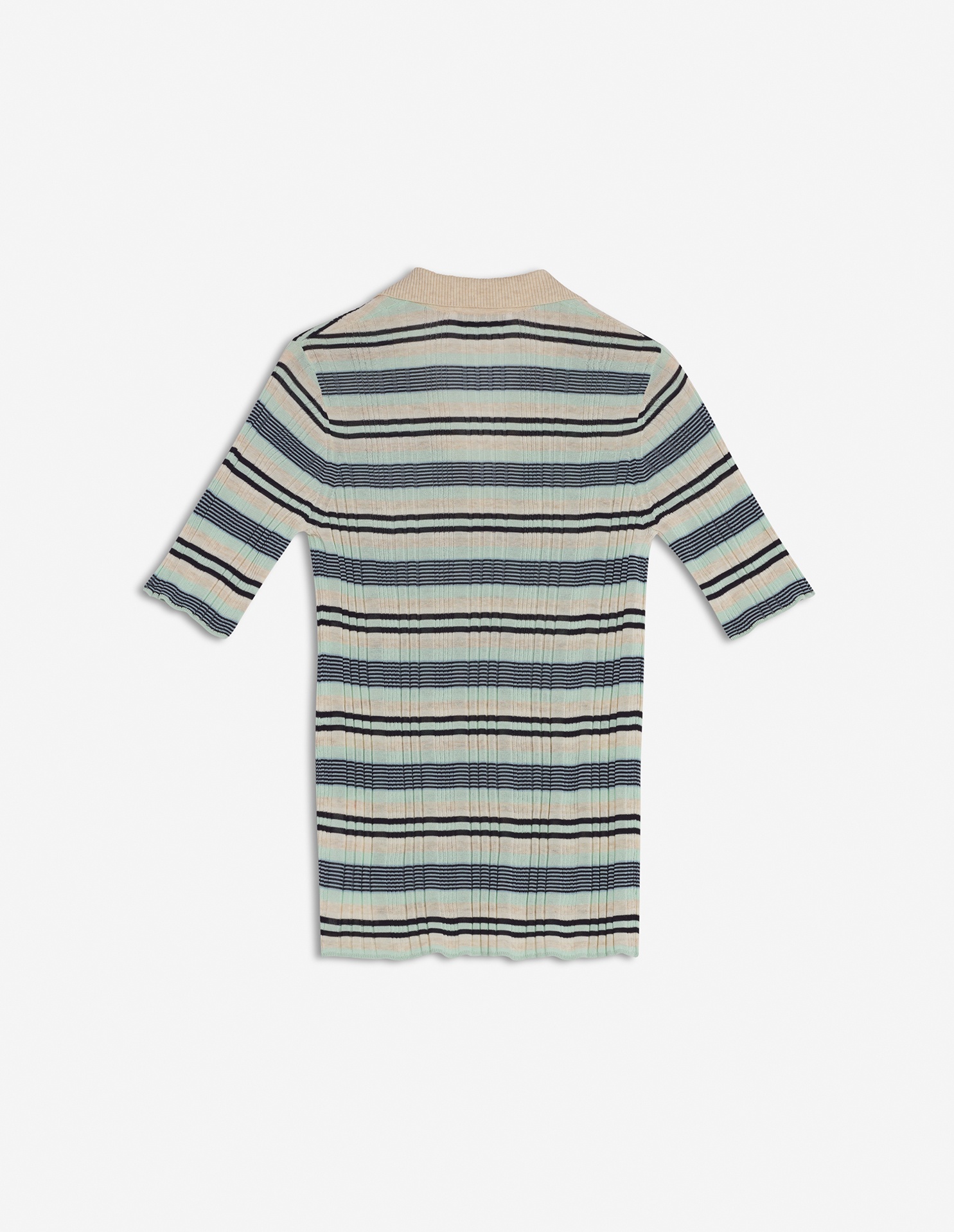 FINE RIB STRIPED POLO - 6