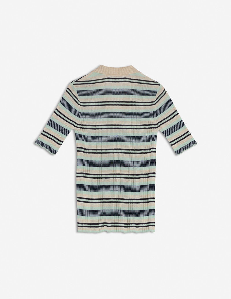 FINE RIB STRIPED POLO 6