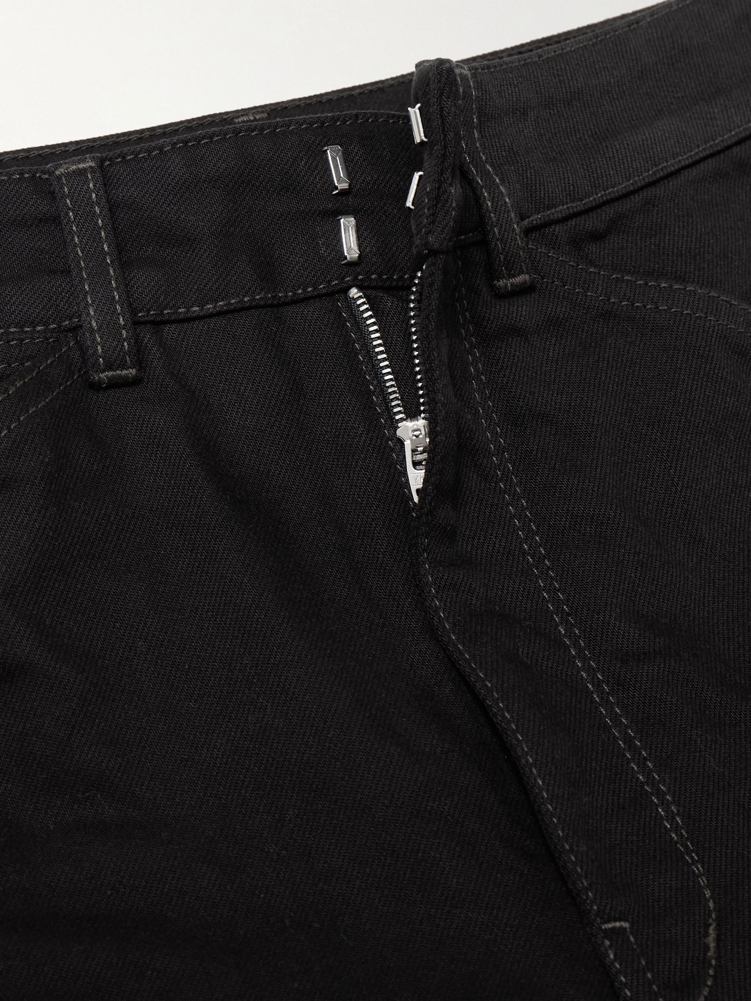 Barrel-leg denim pants Black - 5