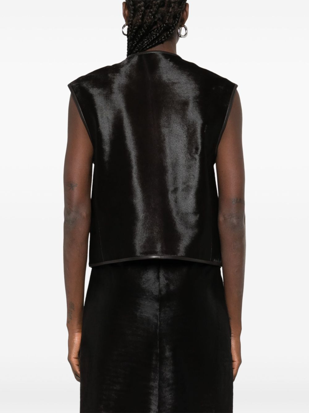 sleeveless zip-front vest - 4