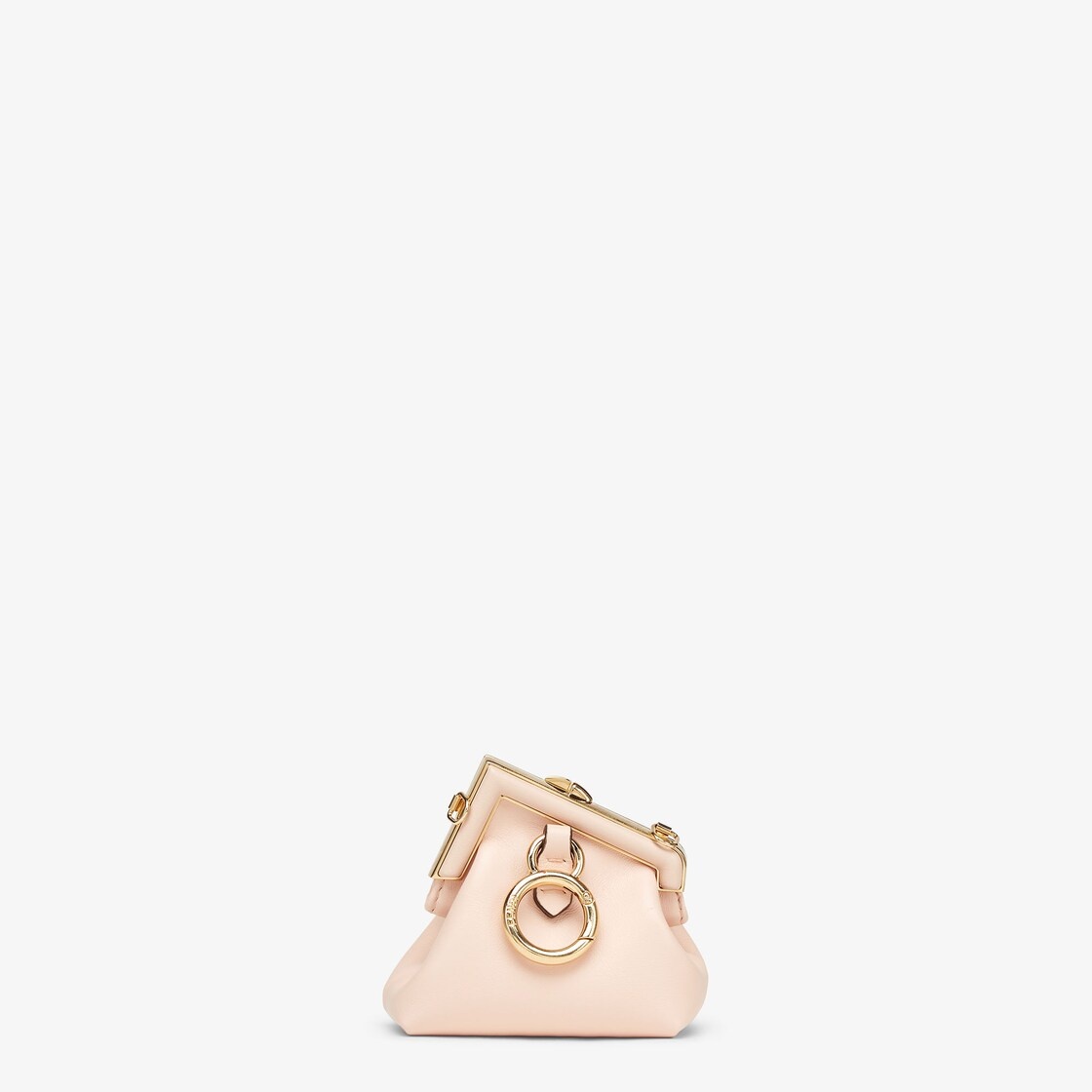 Light pink nappa leather charm - 3