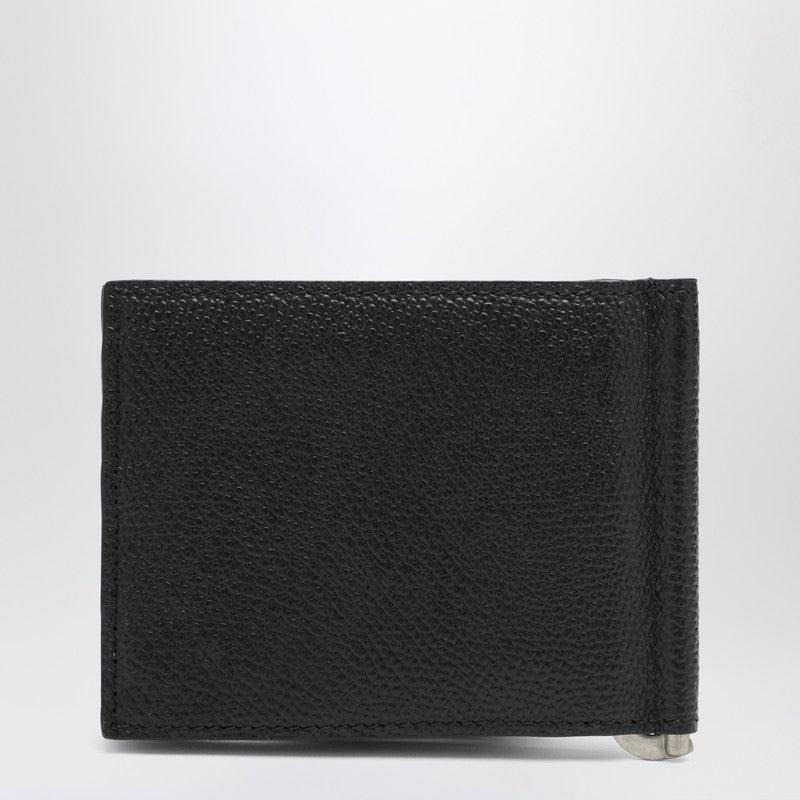 Valentino Garavani Black Bi-Fold Vlogo Wallet With Clip Men - 2