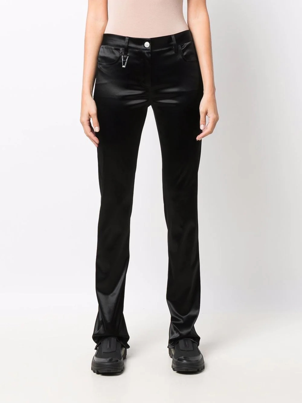 high-rise fitted trousers - 3