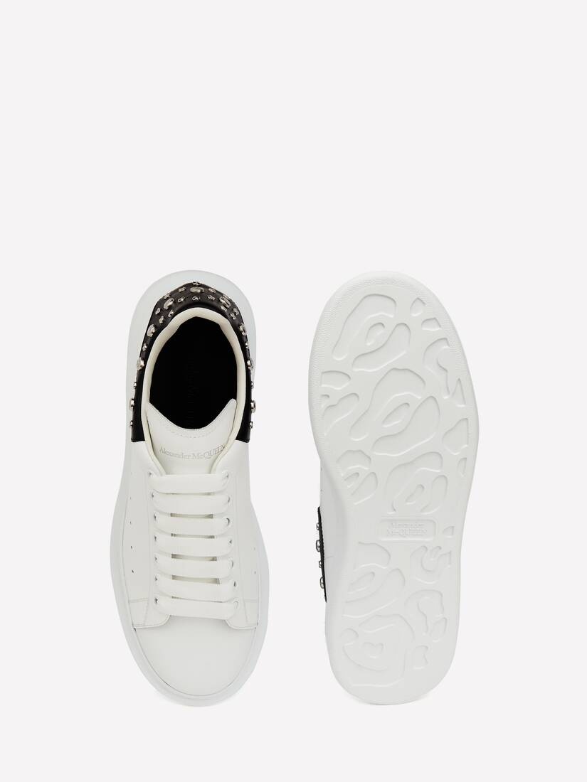 Oversized Sneaker in White/black - 4