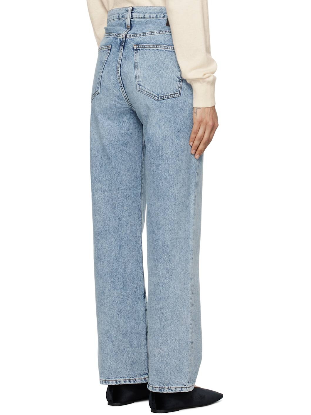 Blue Sofie Relaxed Leg Jeans - 3