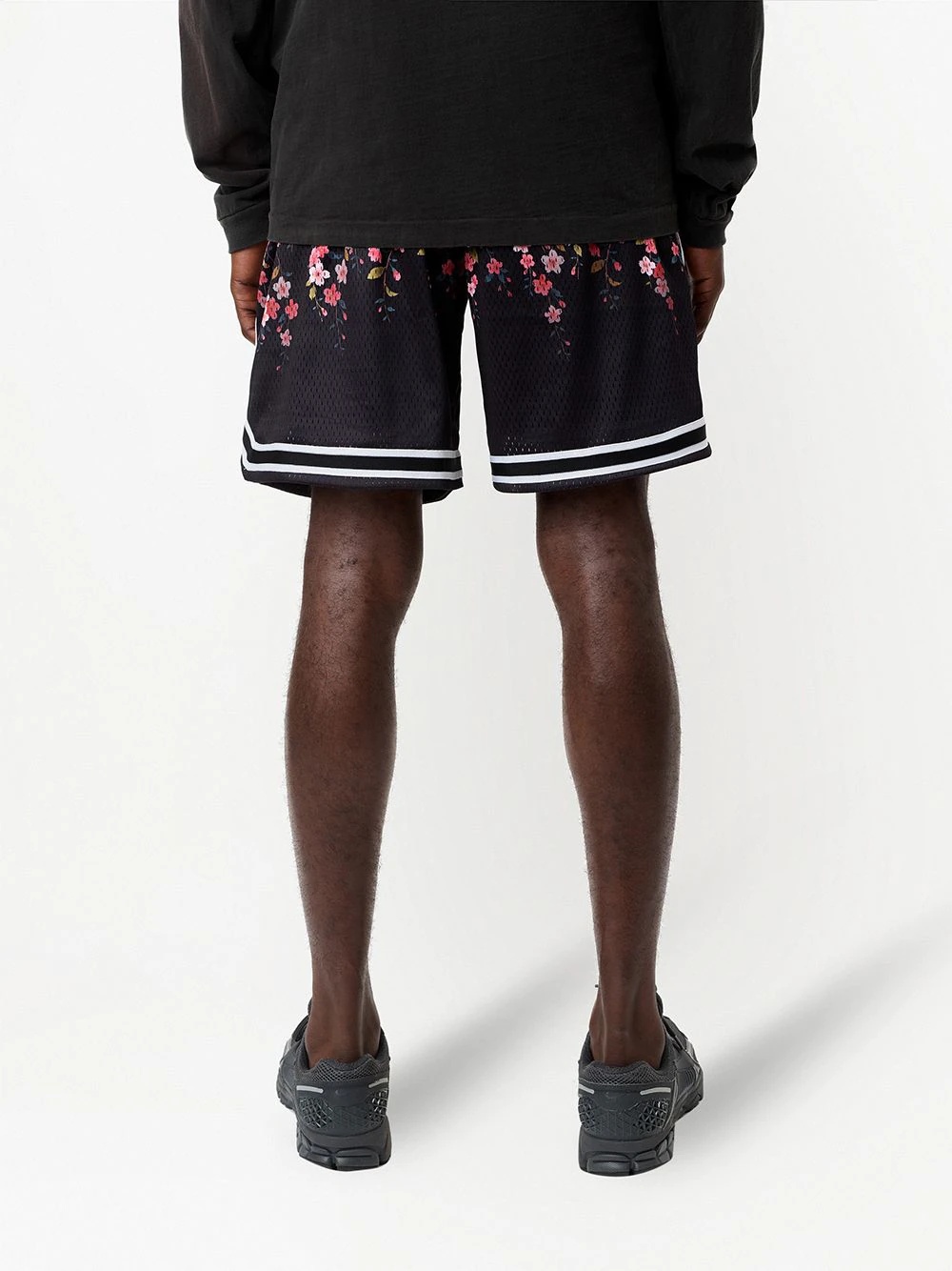 logo-print track shorts - 4