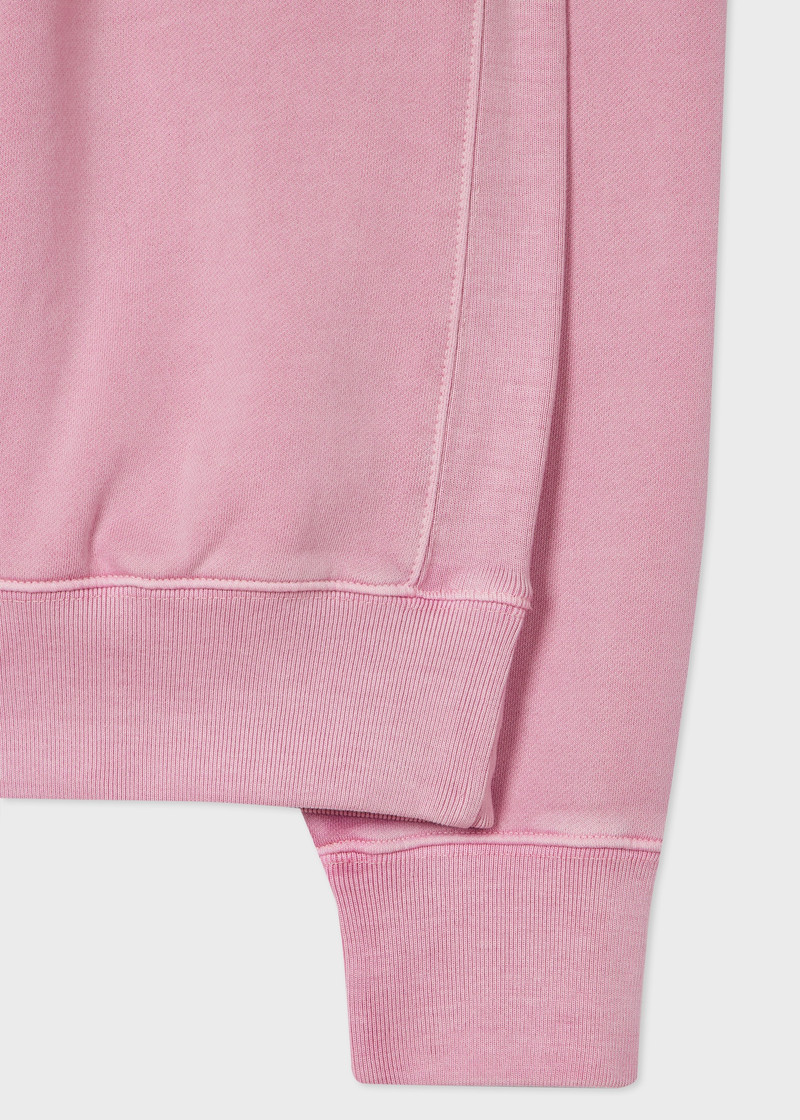 Paul Smith Women's Mauve Cotton Oversized 'Happy' Sweatshirt outlook