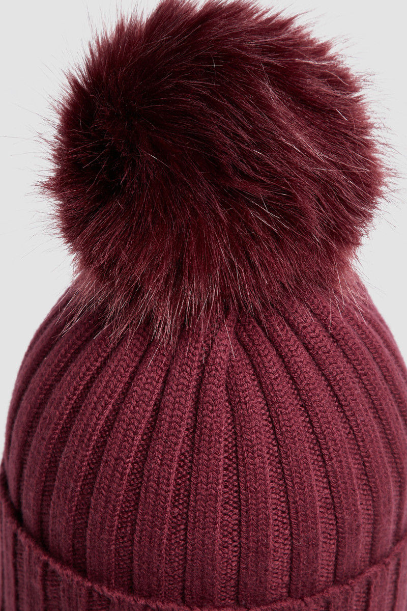 Wool Beanie with Pom Pom 5