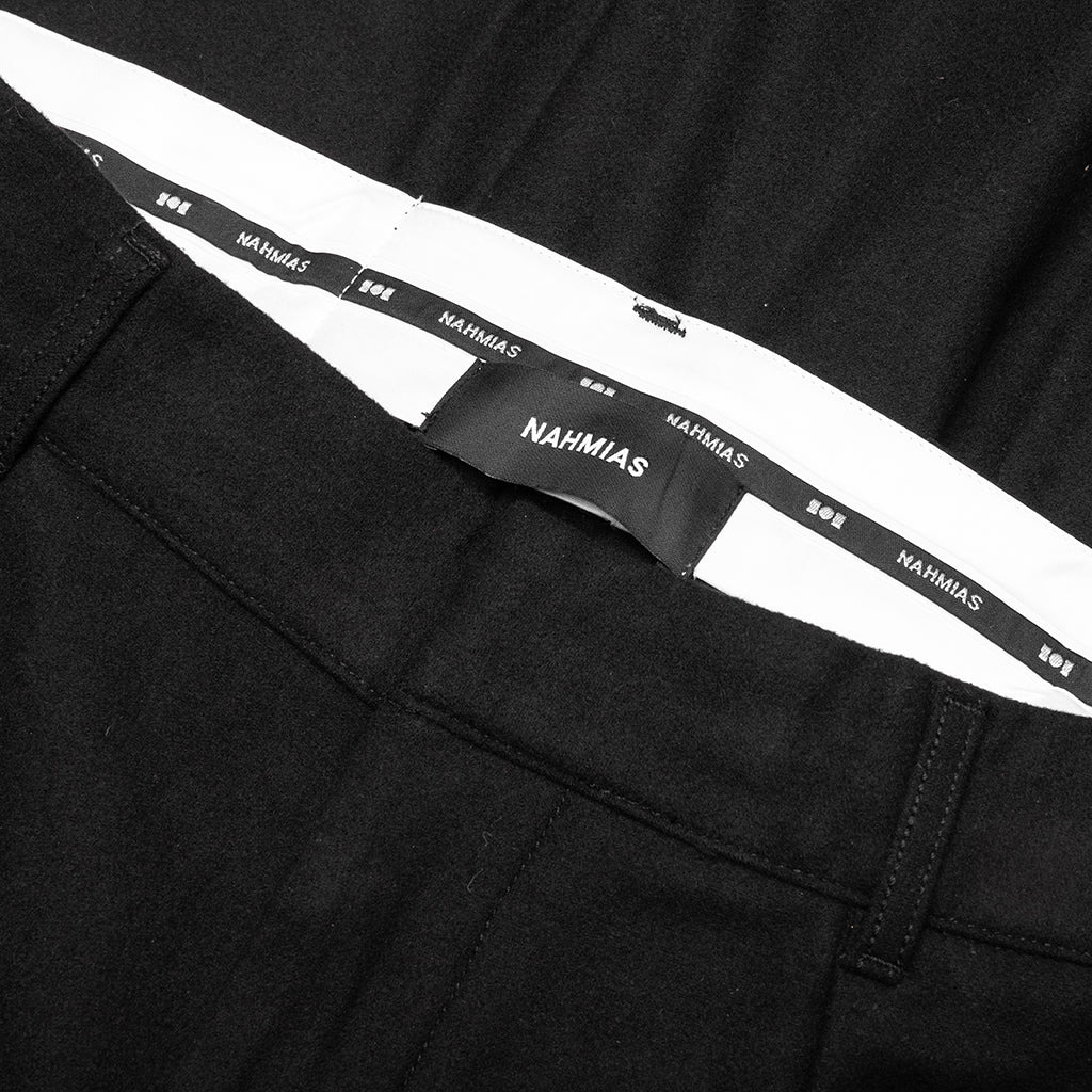 SUITING PLEATED TROUSERS - BLACK - 3