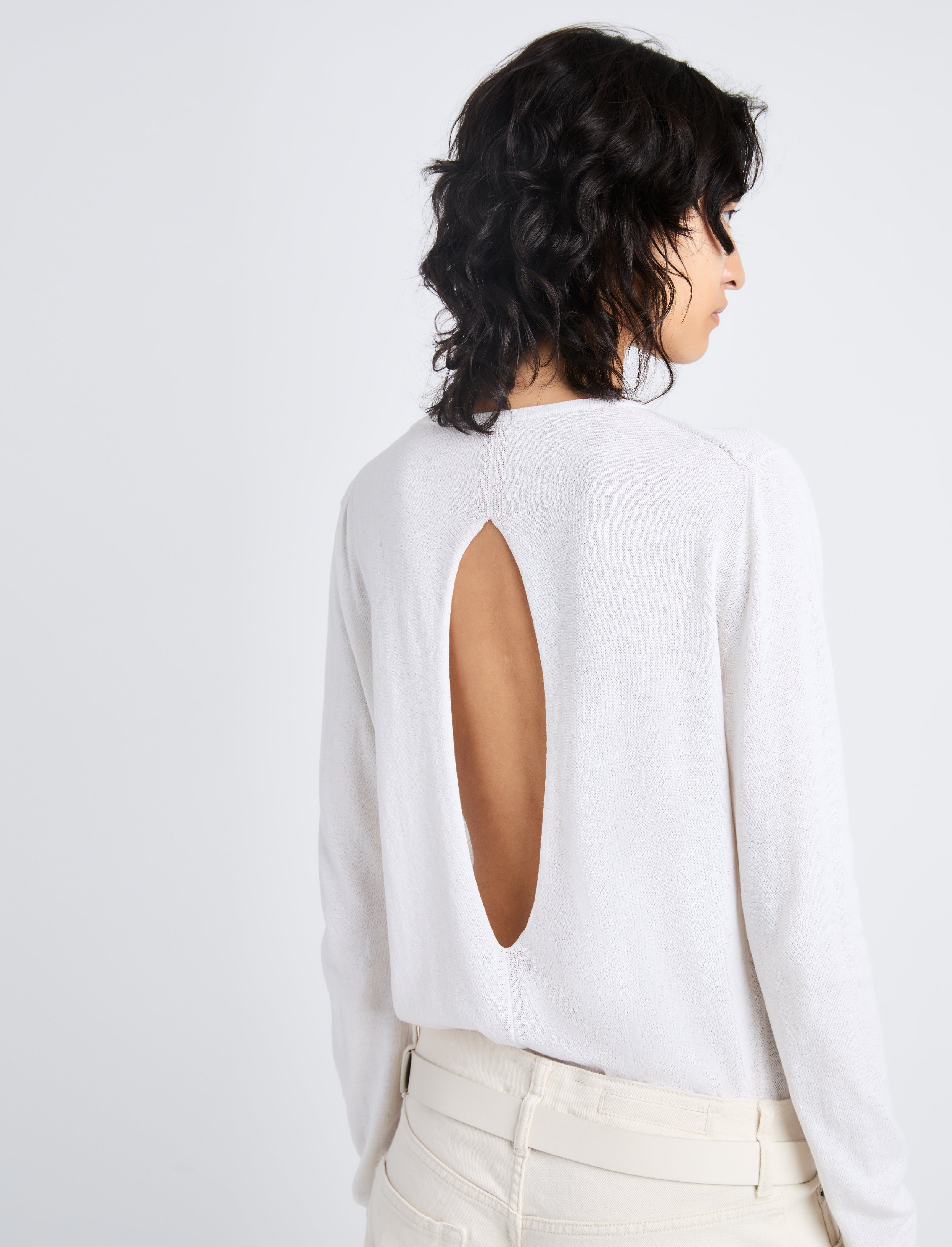 Tina Sweater in Cotton Silk - 2