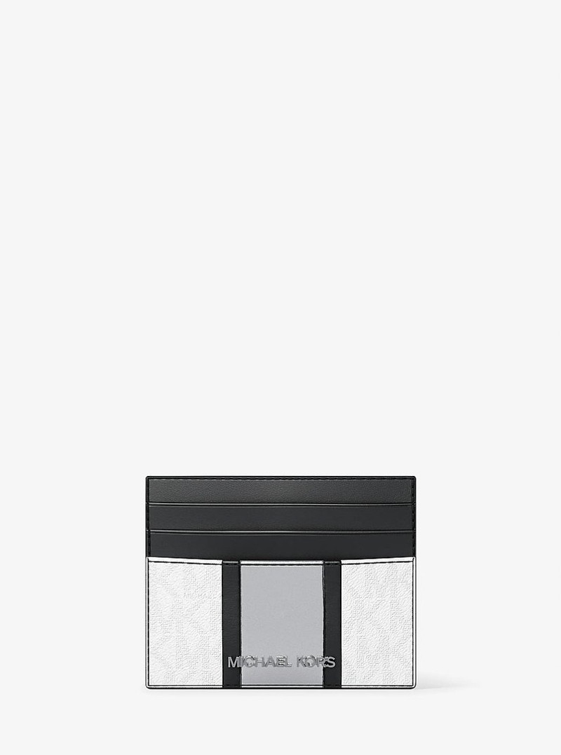 Cooper Striped Signature Logo Card Case 1