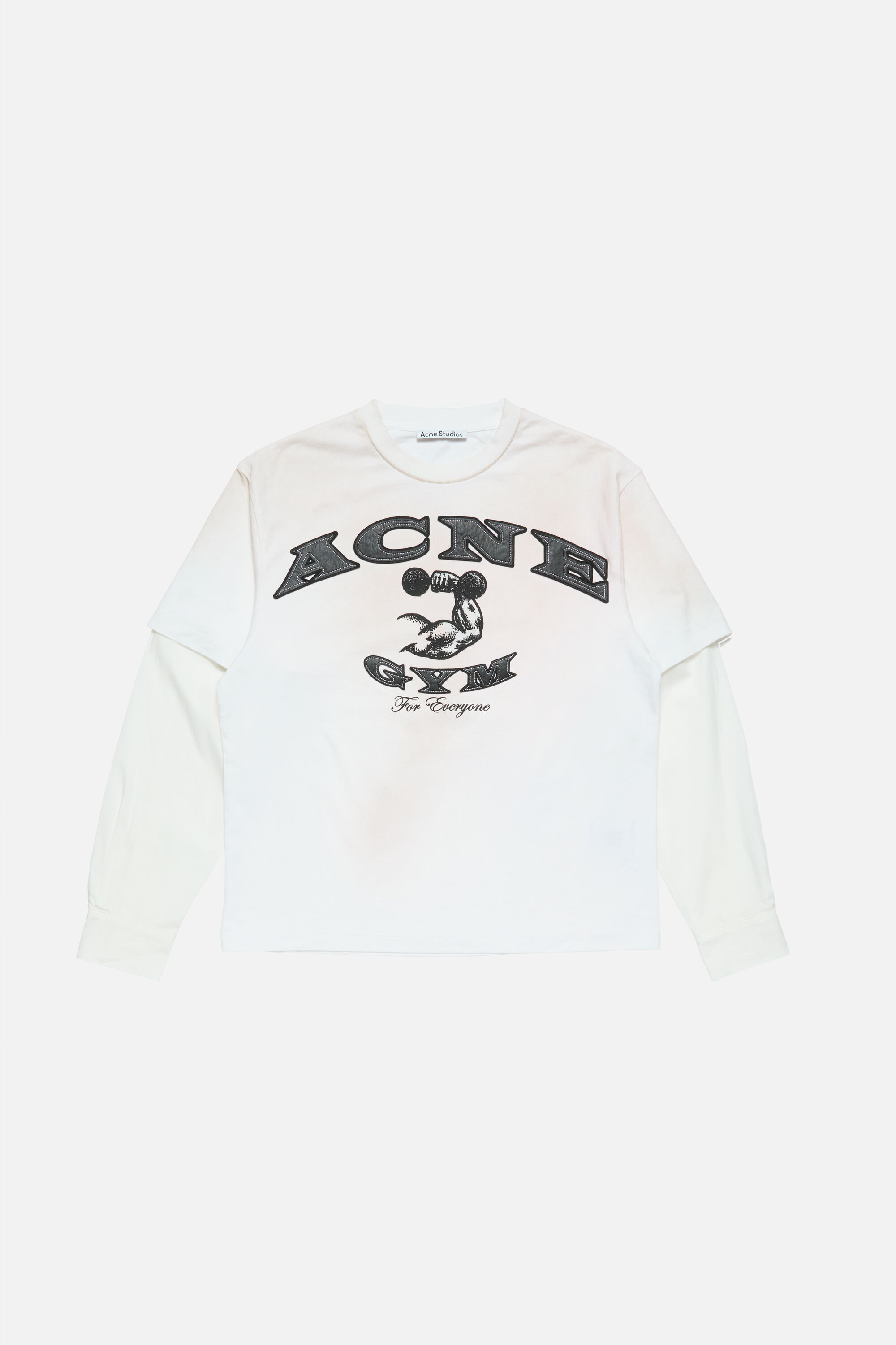 Layered logo t-shirt - Dusty white - 6