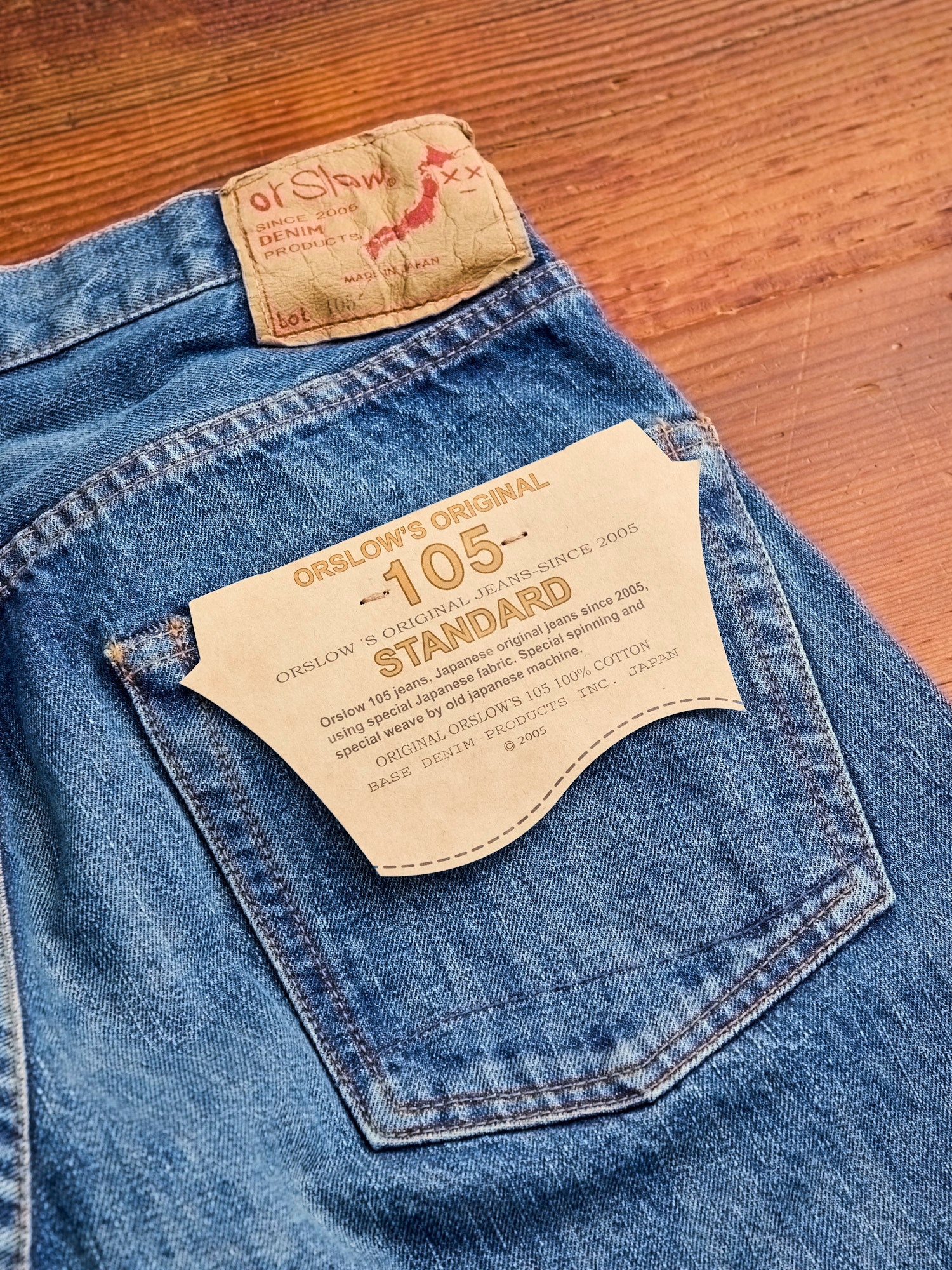 105 "2 Year Wash" 13.5oz Selvedge Denim - Standard Fit - 12