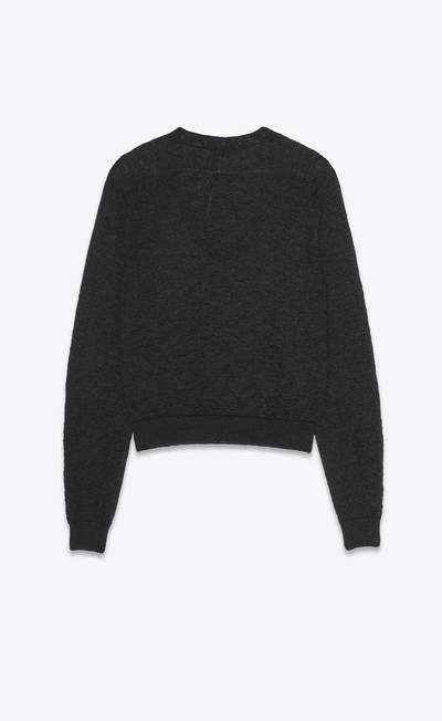 SAINT LAURENT v-neck sweater in mohair and viscose outlook