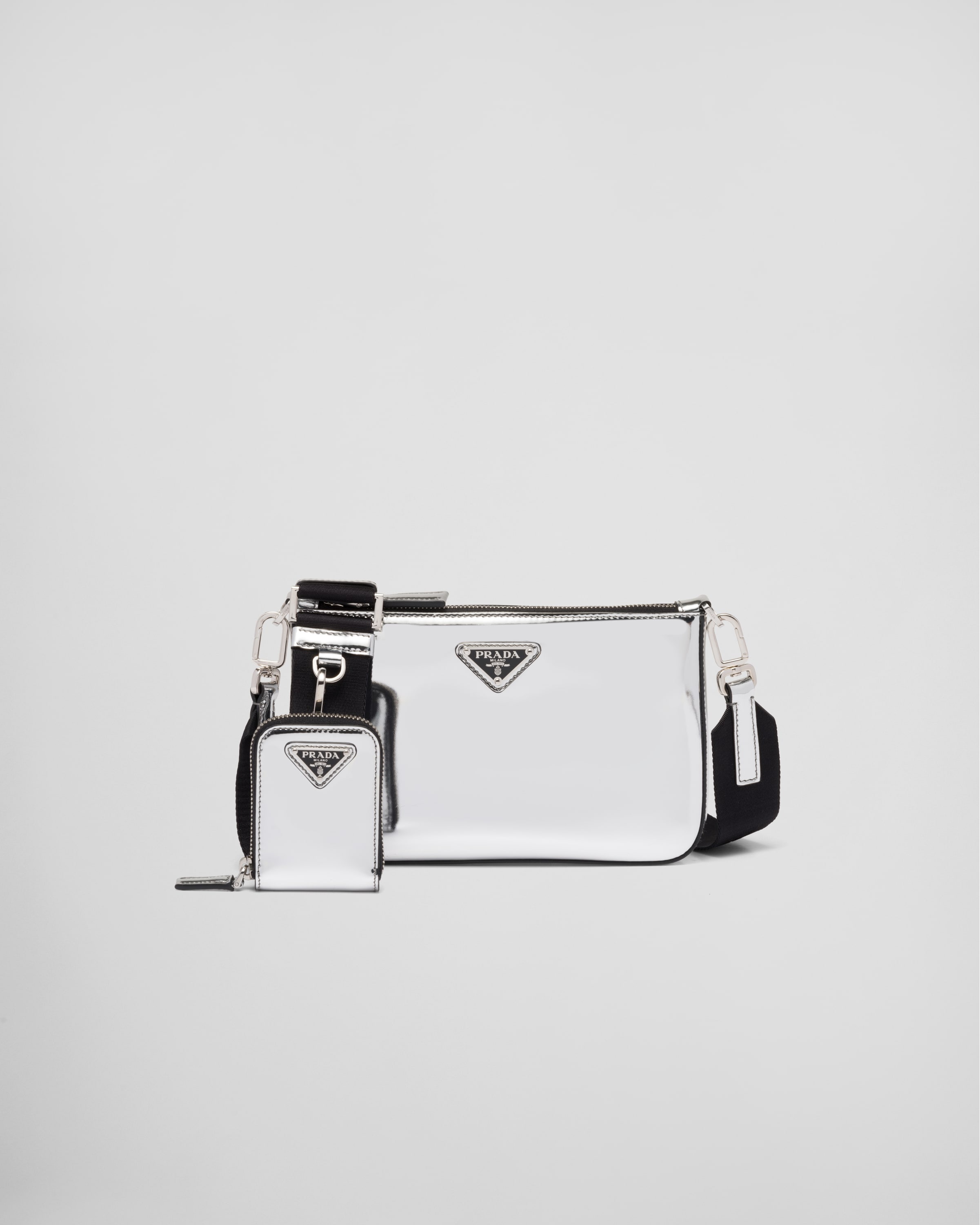 Brushed leather shoulder bag - 1