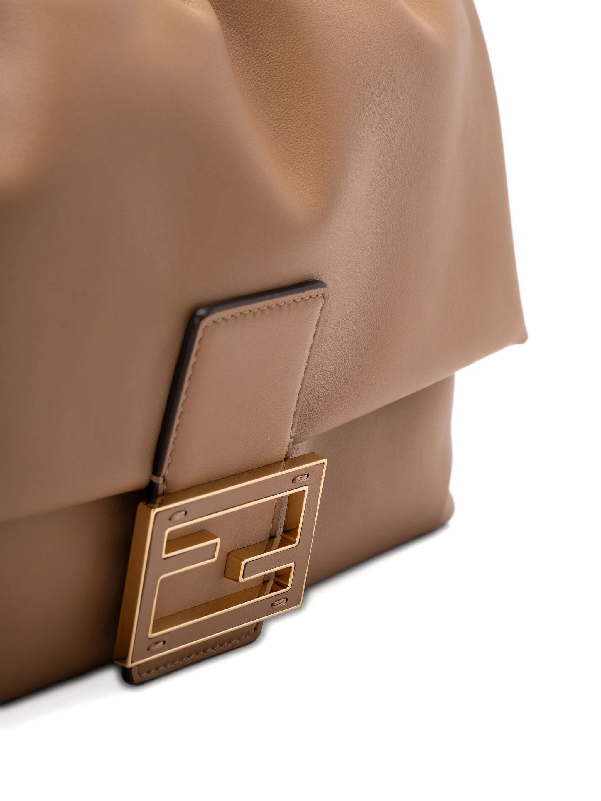 Fendi Large Mamma Baguette Logo-plaque Gathered Shoulder Bag - 4