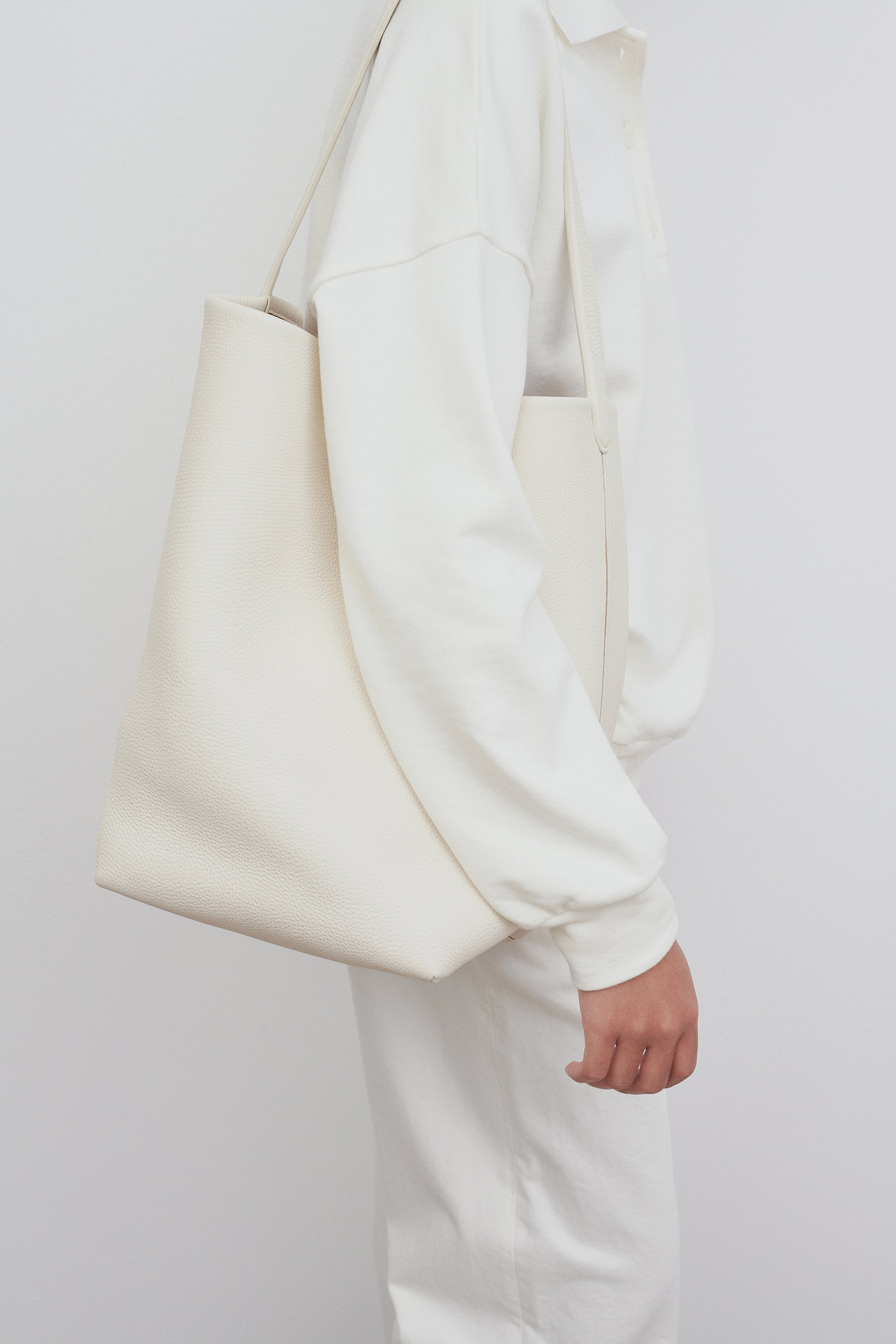 Large N/S Park Tote Bag in Leather - 4
