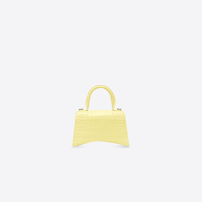 BALENCIAGA Women's Hourglass Xs Handbag in Yellow outlook