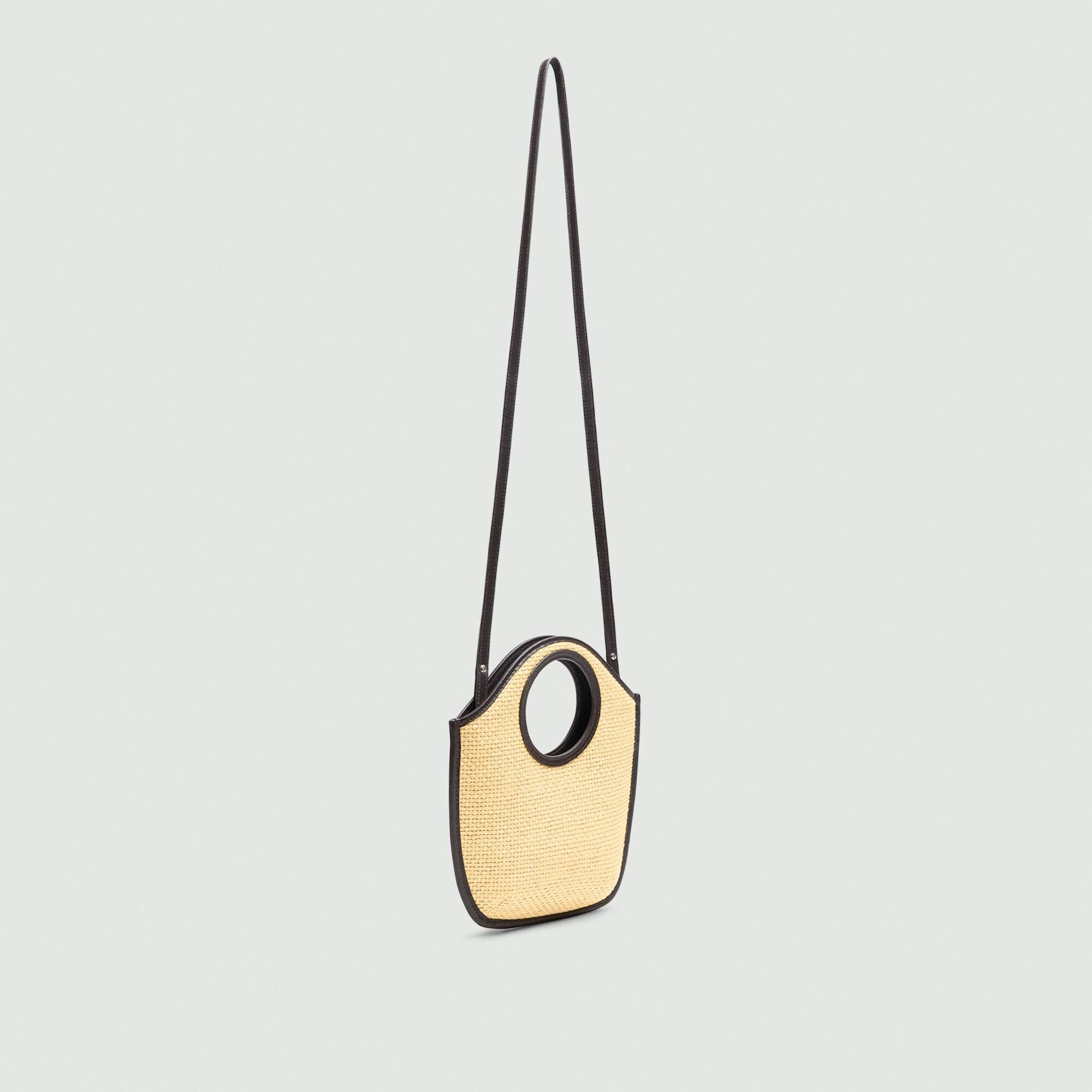 Mini Circle Bag in Raffia - 3