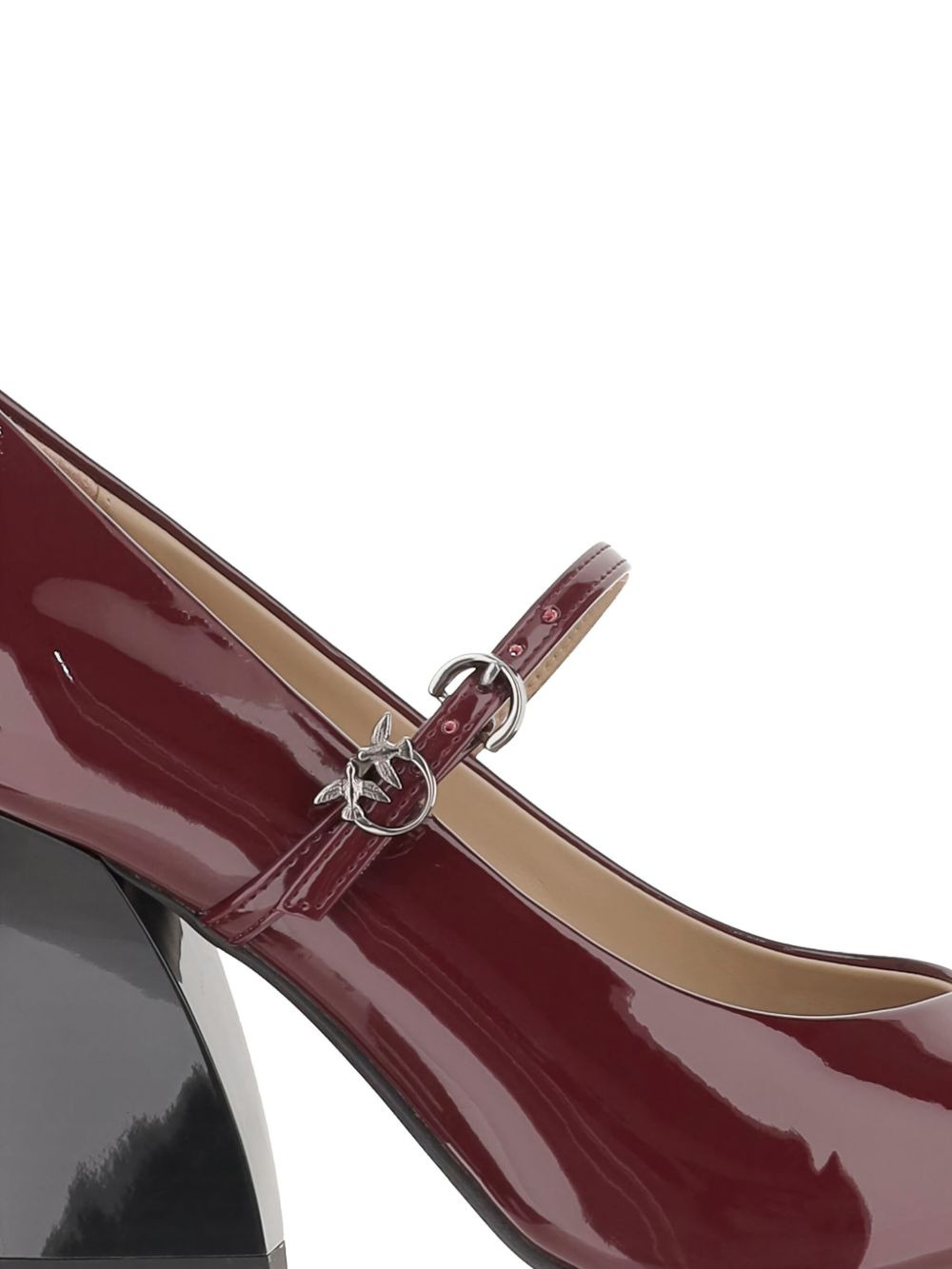 80MM patent leather ankle-strap pumps - 4