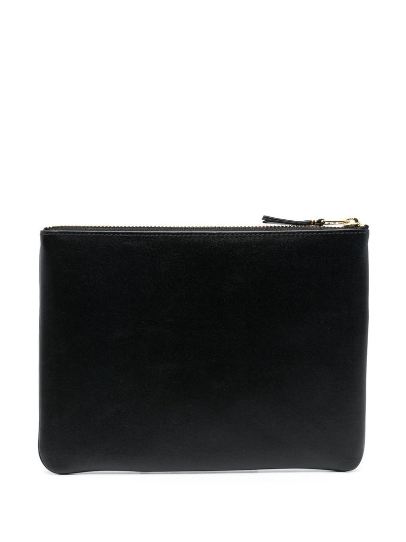 Comme Des Garçons logo-print leather pouch outlook