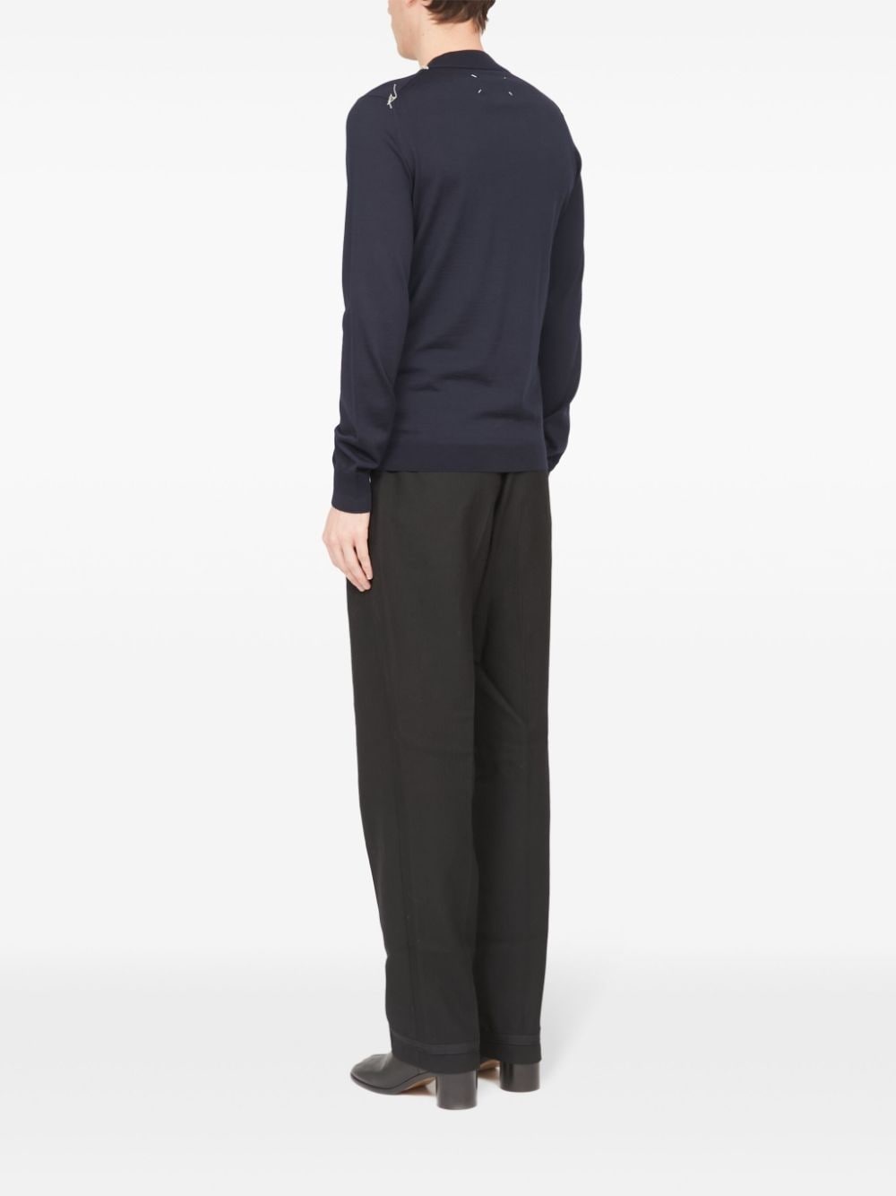 ribbed-edge wool sweater - 5