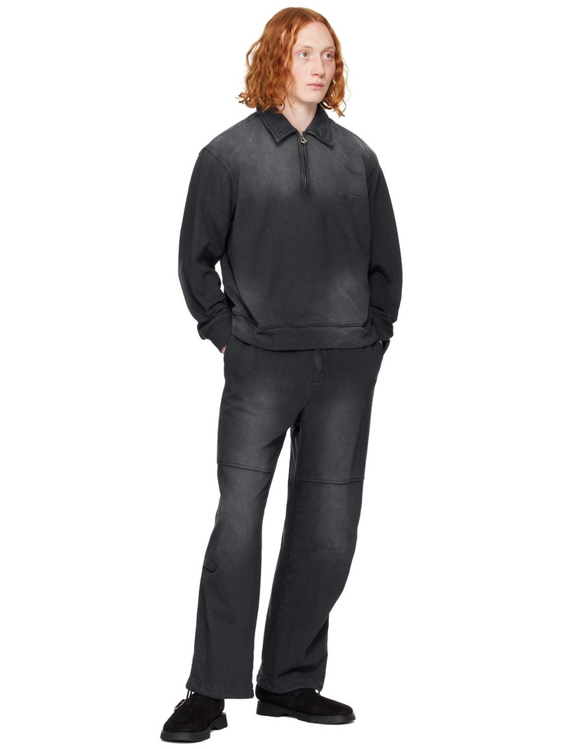 SOLID HOMME Navy Wide Sweatpants outlook