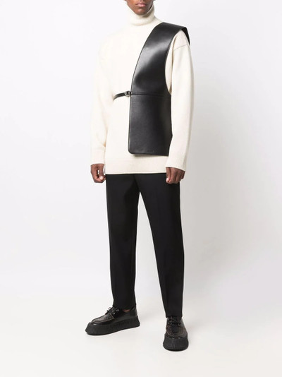 Jil Sander gilet leather belt outlook