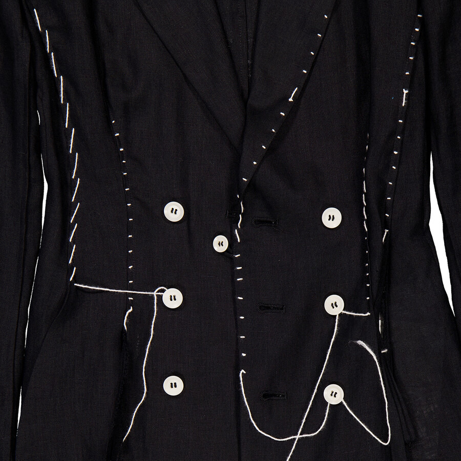 Yohji Yamamoto Hand Stitch Linen Cloth Jacket - 2