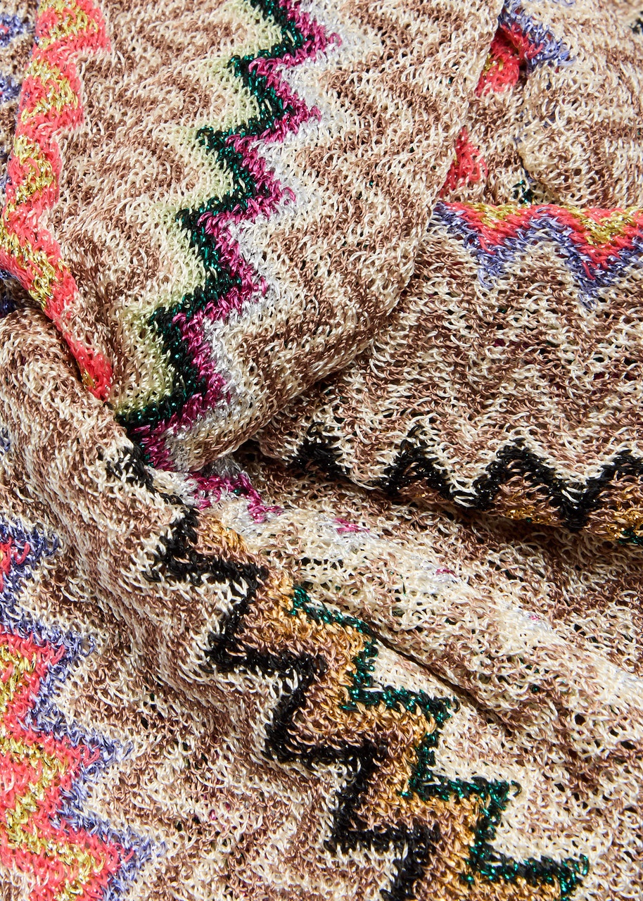 Missoni Metallic Zigzag-intarsia Knitted Headband - 3