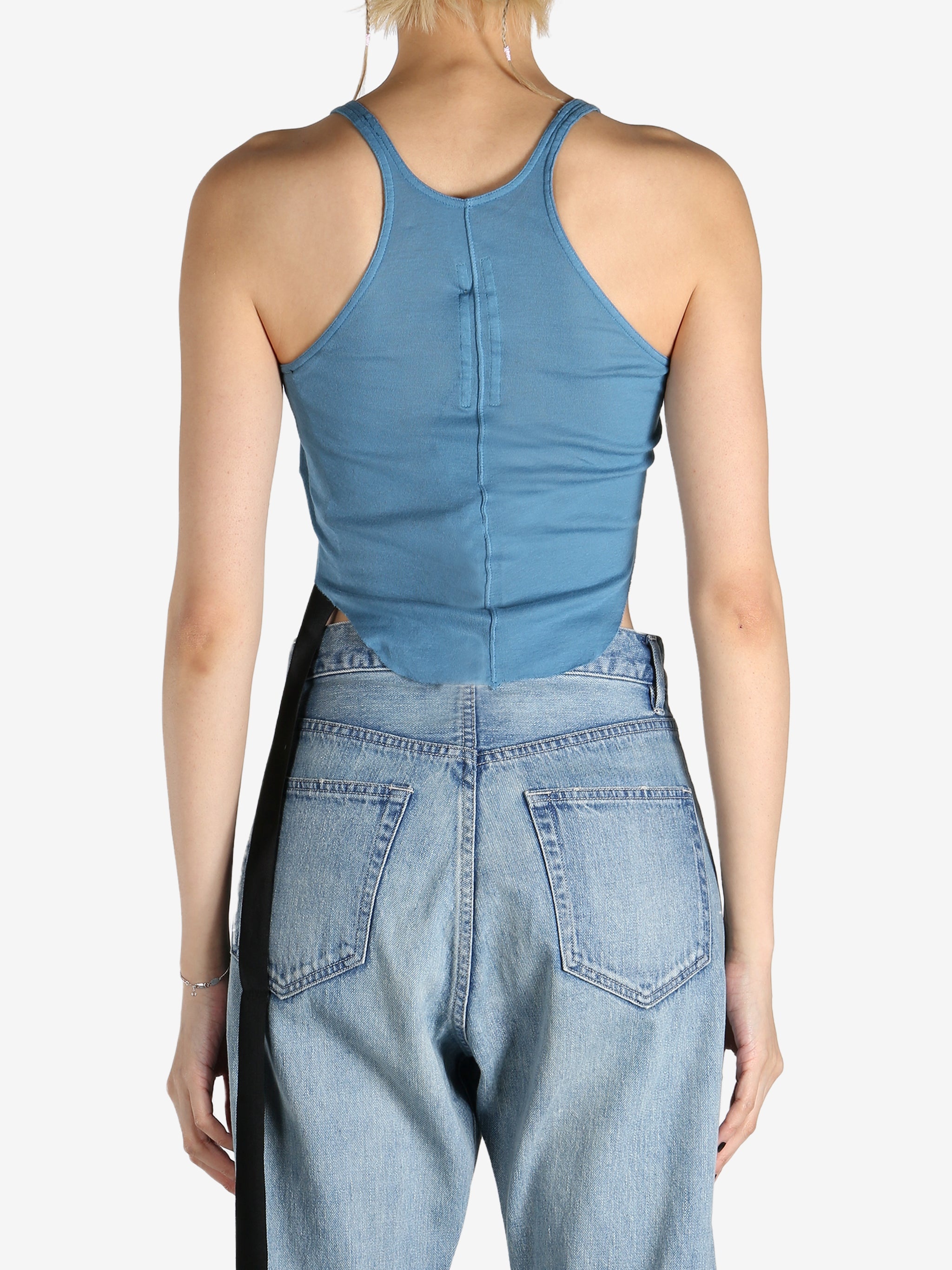 RICK OWENS DRKSHDW - Women Cropped Basic Tank Top - 3