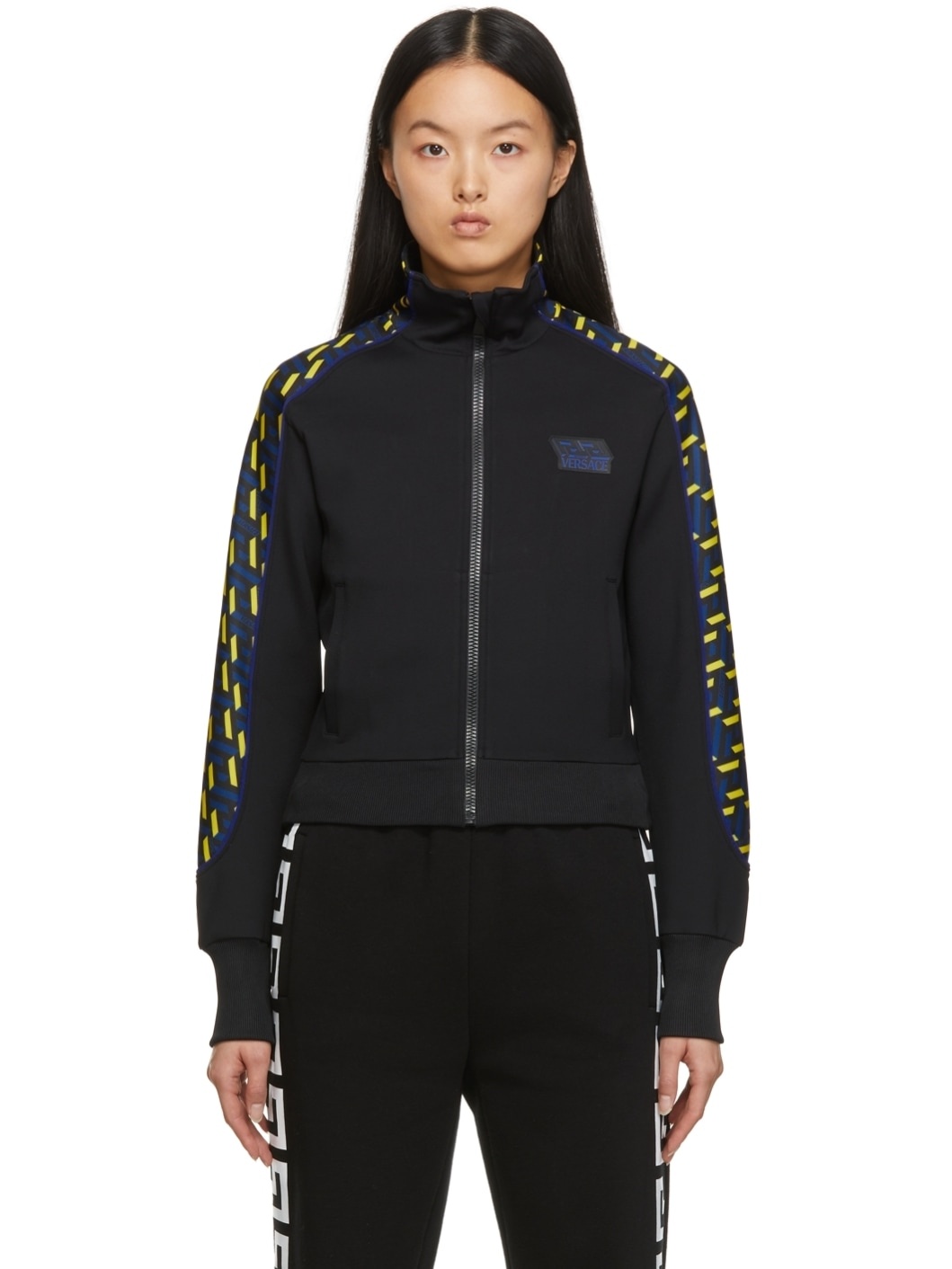 Greca Signature Accent Track Jacket - 1