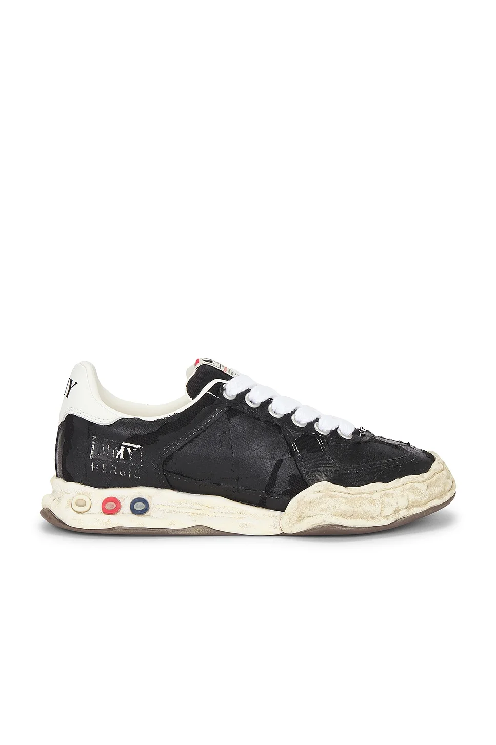 Herbieoriginal Sole Torn Film Attached Canvas Low Top Sneaker - 1