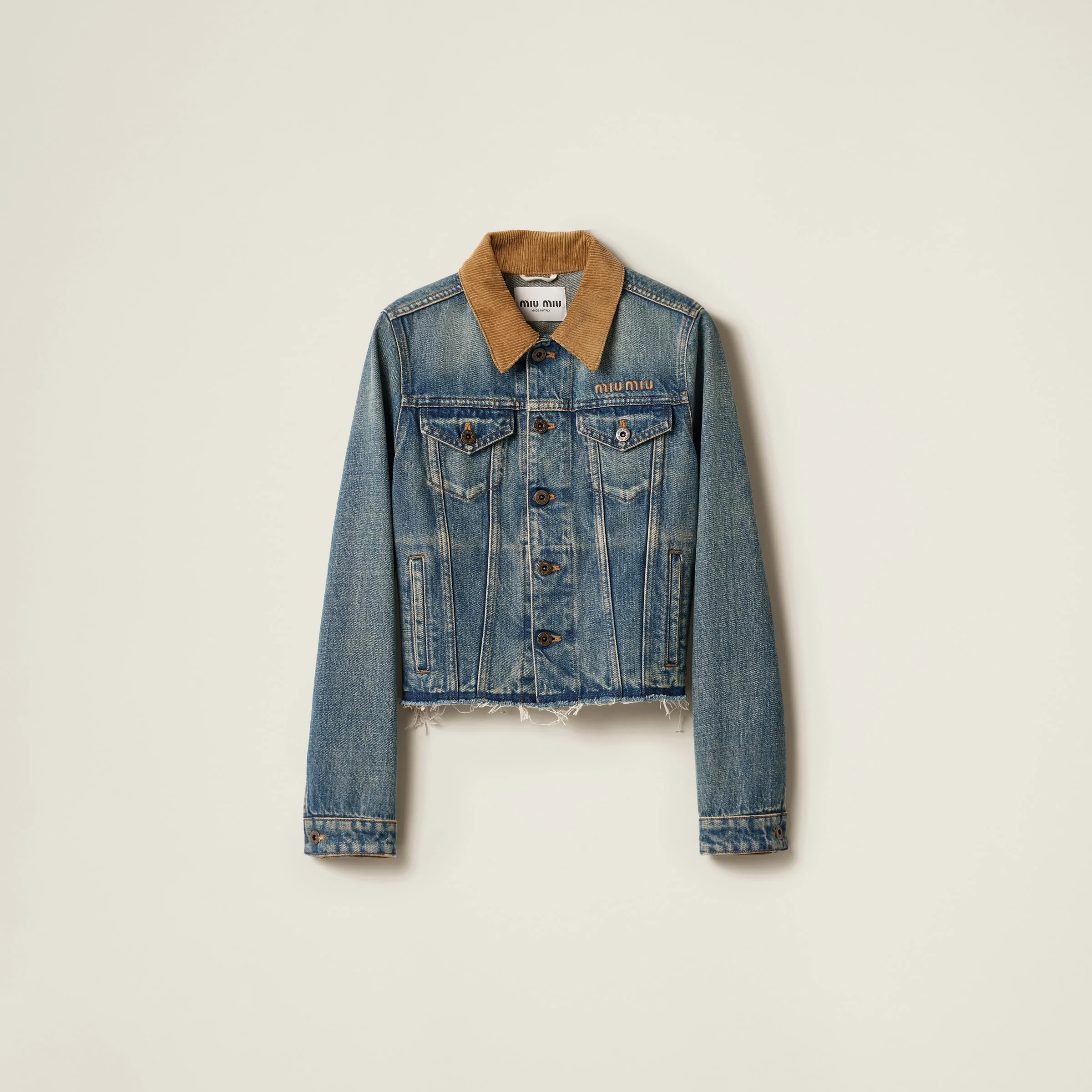 Denim blouson jacket - 1