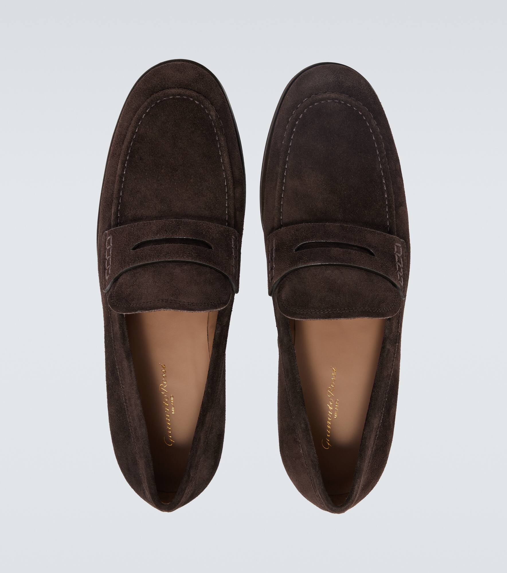 George suede penny loafers - 4
