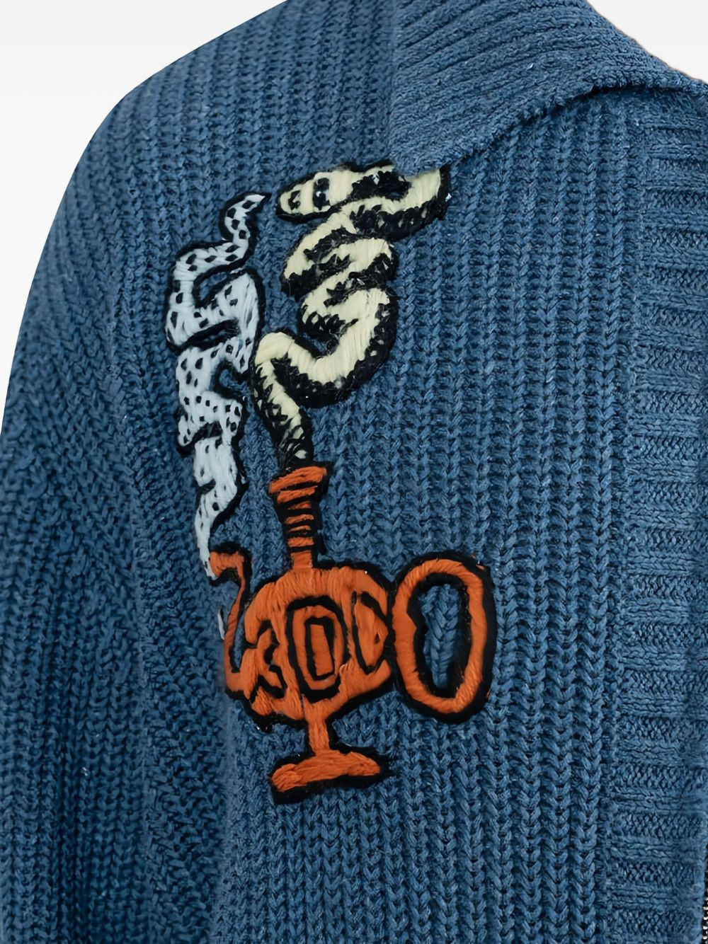 Snake Charmer zip-up cardigan - 5