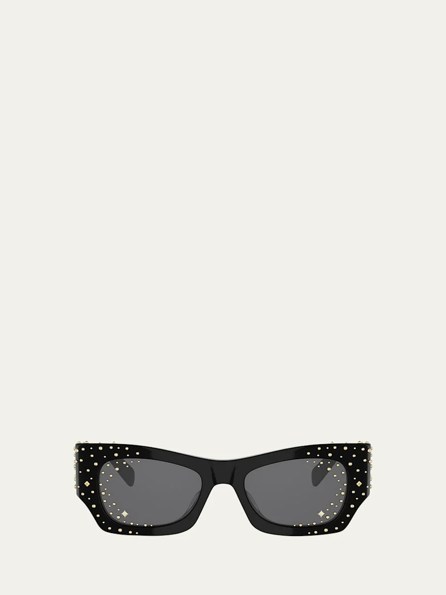 Embellished Acetate Cat-Eye Sunglasses - 1