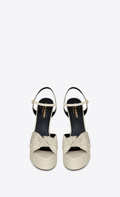 SAINT LAURENT bianca sandals in smooth leather outlook